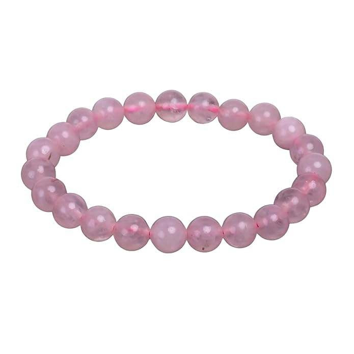 Natural Rose Quartz 8mm Adjustable Healing Crystal Energy Bracelet