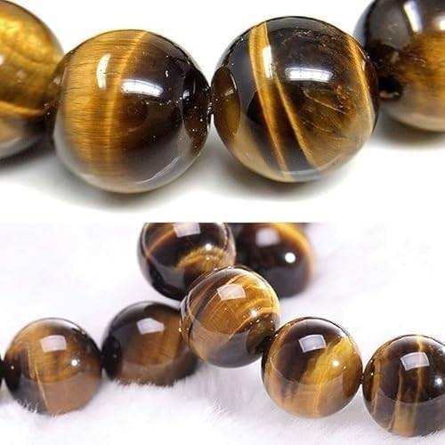 Natural Tiger’s Eye 8mm Adjustable Healing Crystal Energy Bracelet