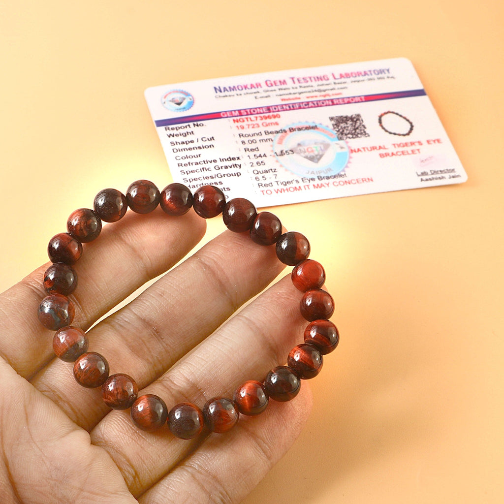 Lava Stone Bracelet – Grounding Energy for Daily Strength and Focus tiger eye