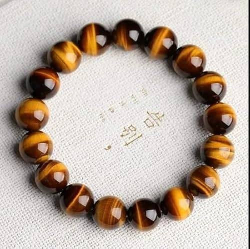 Natural Tiger’s Eye 8mm Adjustable Healing Crystal Energy Bracelet