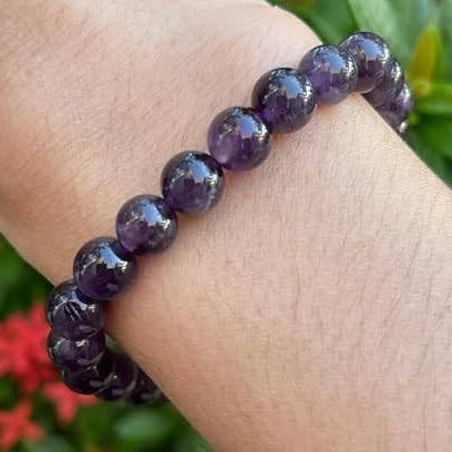 Natural Stone Beaded 8mm Adjustable Healing Crystal Bracelet Combo