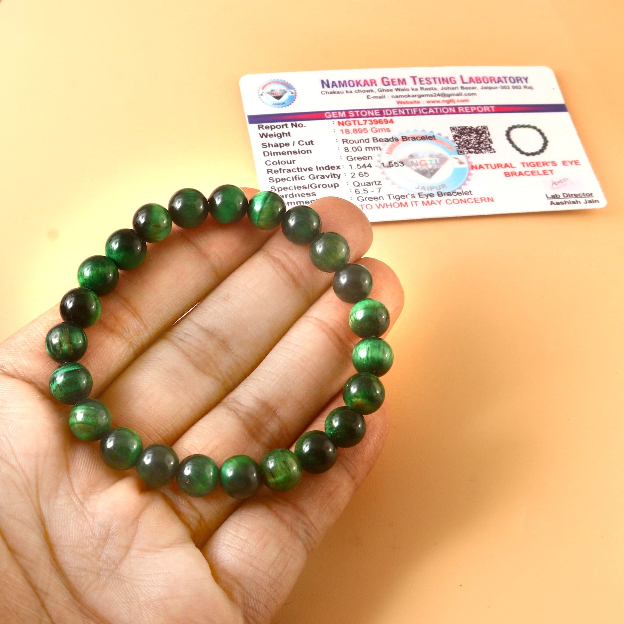 Semi-Precious Stone Bracelet – Sophisticated Style with Healing Crystal Vibes tiger eye