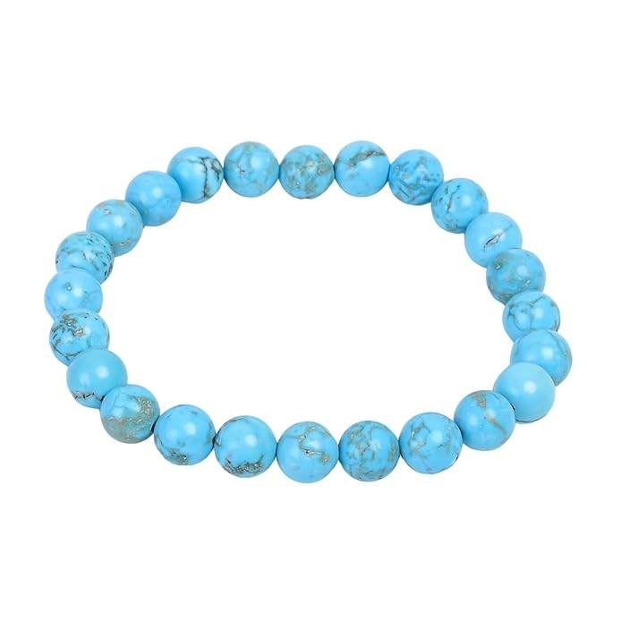 Natural Turquoise 8mm Adjustable Healing Crystal Energy Bracelet