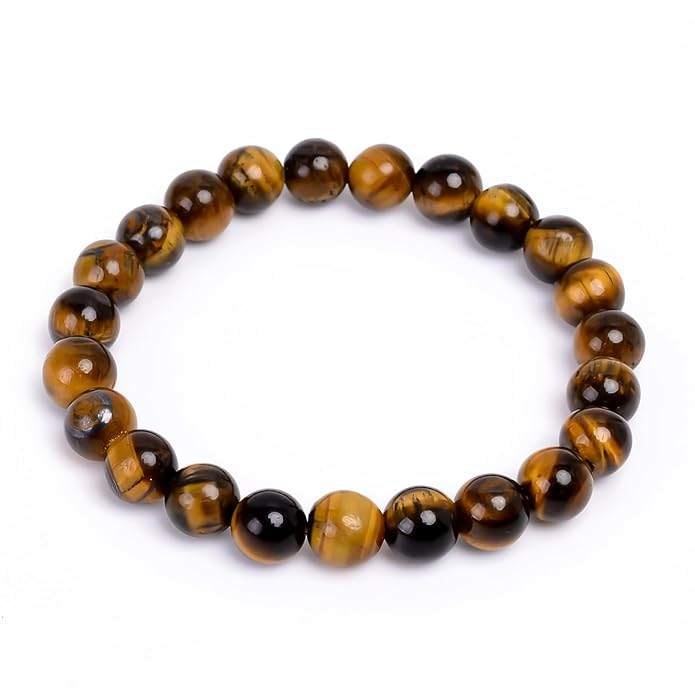 Natural Tiger’s Eye 8mm Adjustable Healing Crystal Energy Bracelet