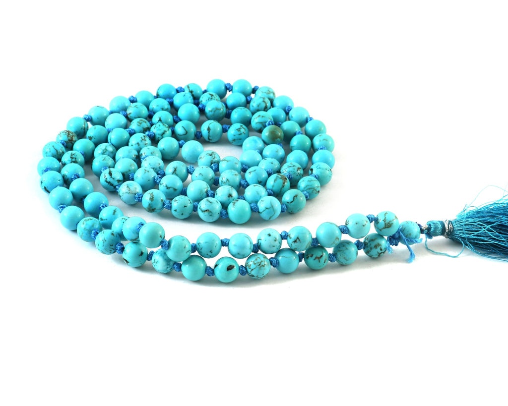 Turquoise  109 Beads Certified Jaap Maala Necklace