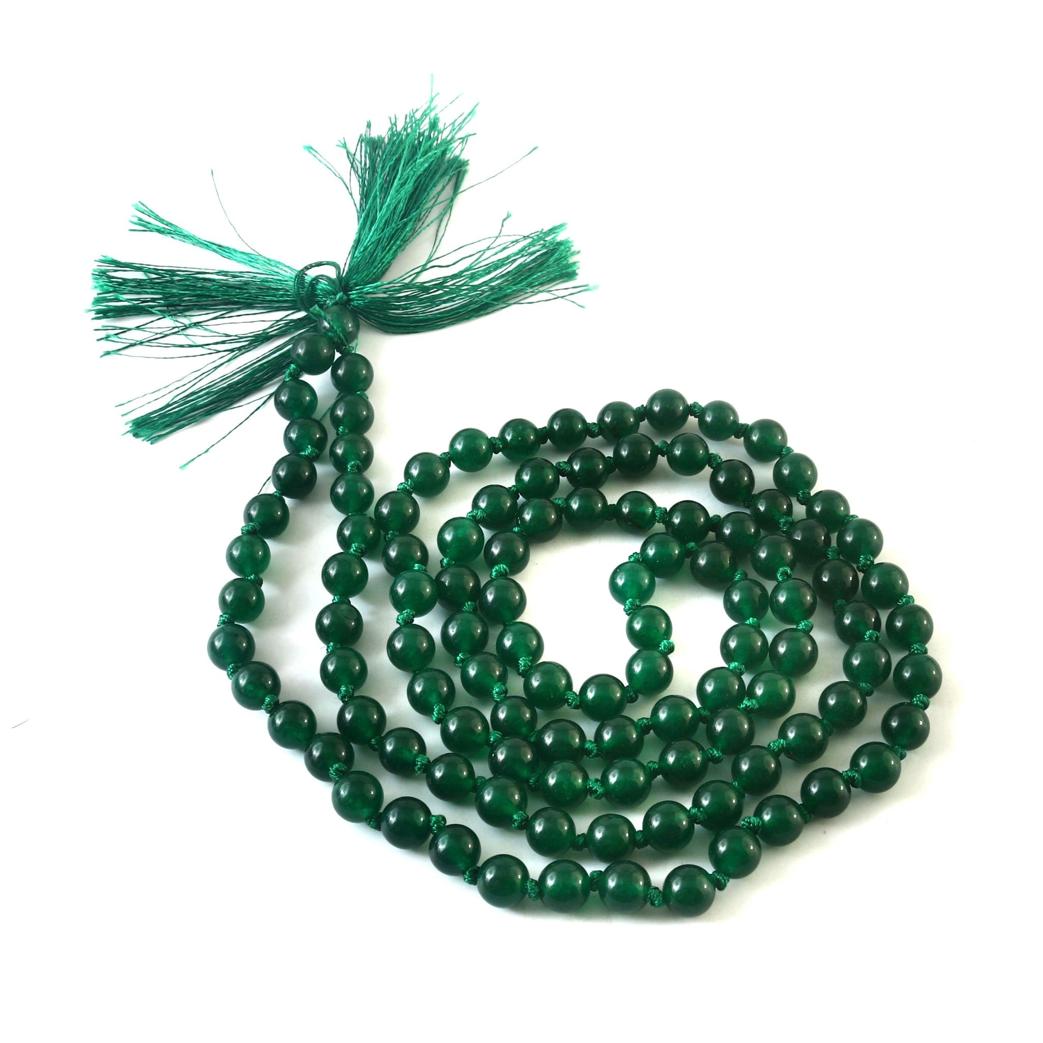 Natural Green Jade 109 Beads Certified Maala Necklace