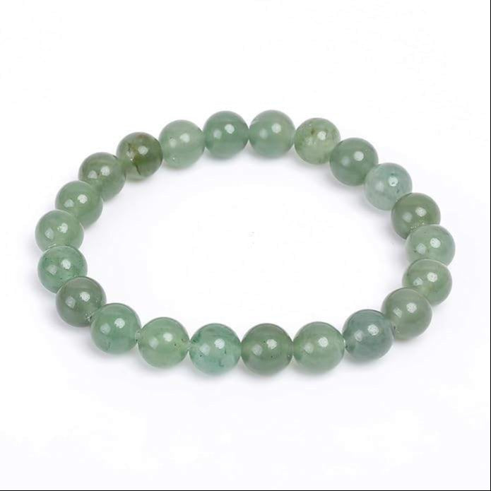 Natural 8mm Adjustable Healing Crystal Bracelet for Prosperity & Balance