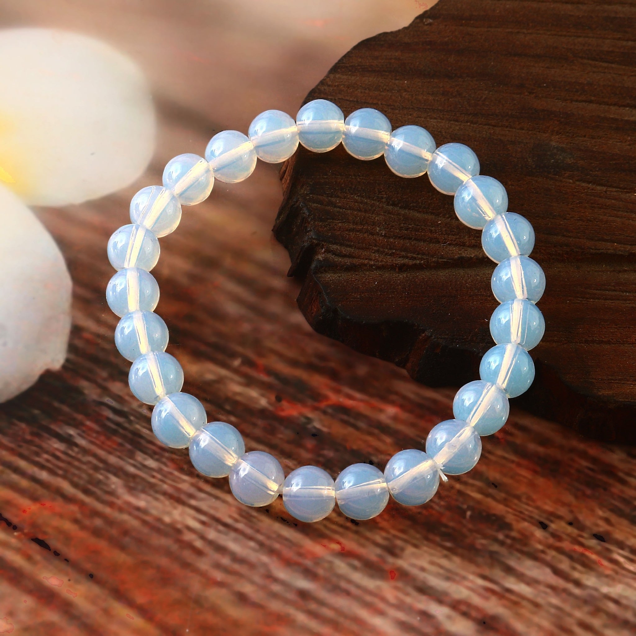 Natural Stone Beaded 8mm Adjustable Healing Crystal Bracelet