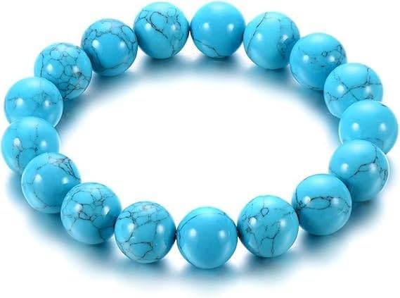 Natural Turquoise 8mm Adjustable Healing Crystal Energy Bracelet