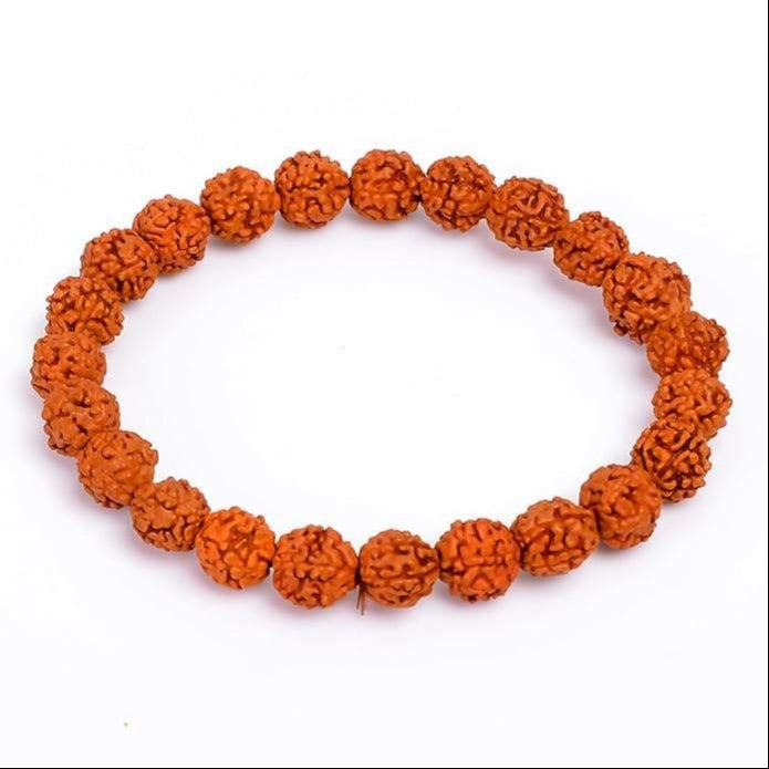 Natural 5 Mukhi Rudraksha Adjustable Healing Crystal Bracelet