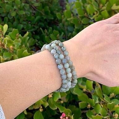 Natural Labradorite 8mm Adjustable Healing Crystal Energy Bracelet