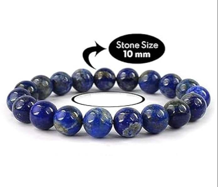 Natural Lapis Lazuli 8mm Adjustable Healing Crystal Bracelet