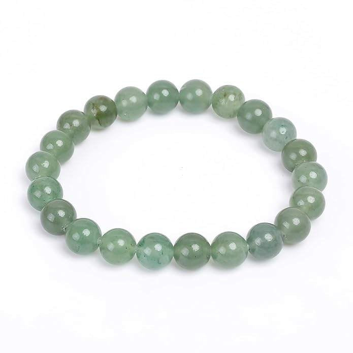 Natural 8mm Adjustable Healing Crystal Bracelet for Prosperity & Balance