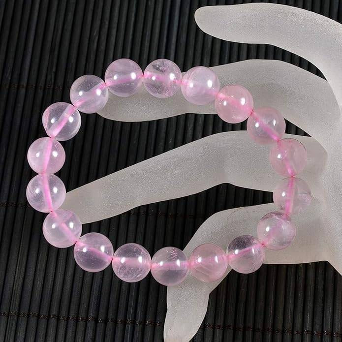 Natural Rose Quartz 8mm Adjustable Healing Crystal Energy Bracelet