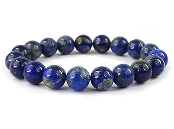 Natural Lapis Lazuli 8mm Adjustable Healing Crystal Bracelet