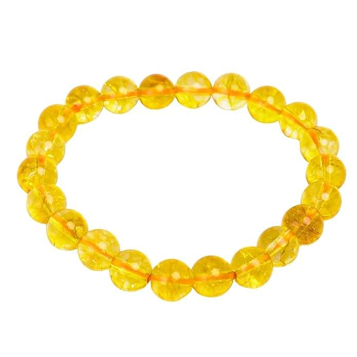 Natural Citrine 8mm Adjustable Healing Crystal Energy Bracelet