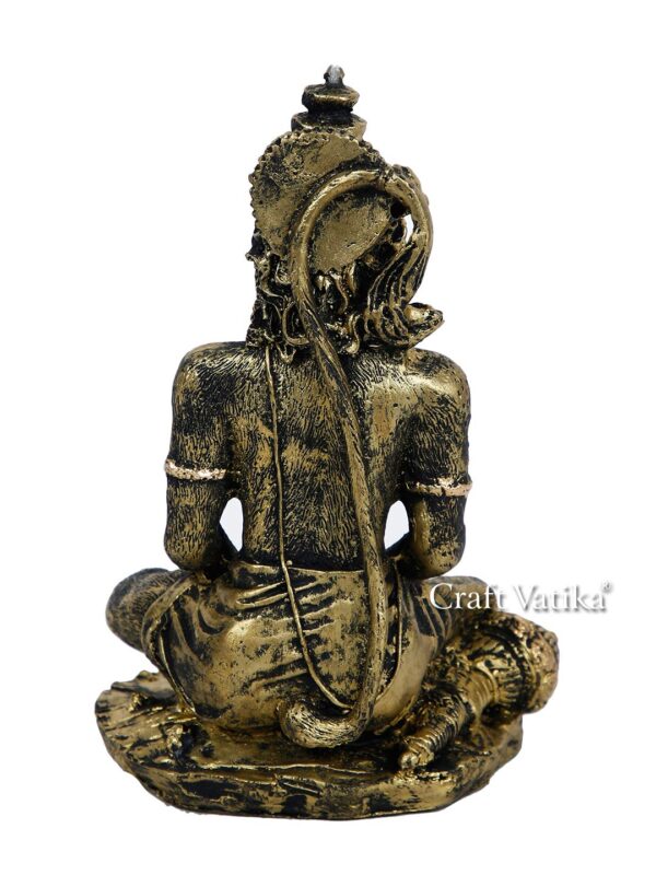 Hanuman Idol In Dhyan Mudra Meditating Resin Statue Hmas107 - Image 2