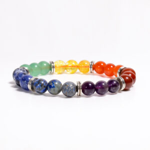 Natural 7 Chakra  Adjustable Certified Bracelet