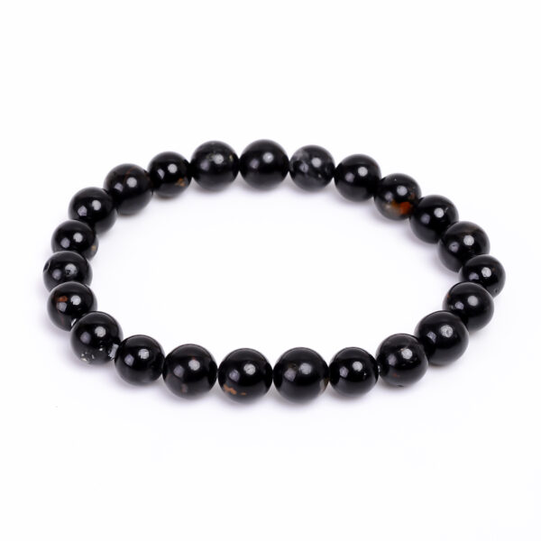 Natural Black Tourmaline Adjustable Certified Bracelet