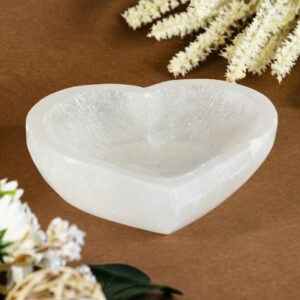 Selenite Charging Bowl – Heart Shape