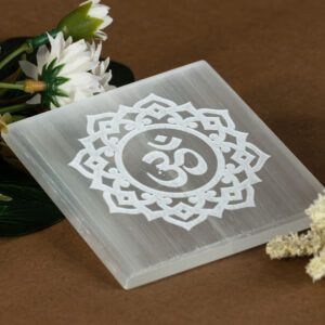 Selenite Square Charging plates-3 inch