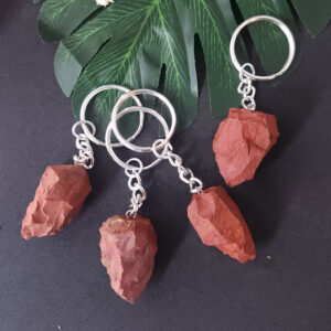 Raw Point Crystal Keychains