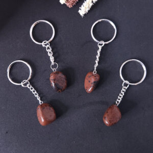 Red Jasper Tumble Keychain