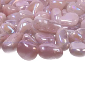 Aura Rose Quartz Tumbled Stone in India - Aeora Rocks