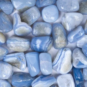 Blue Lace Agate Tumbled Stone in India - Aeora Rocks