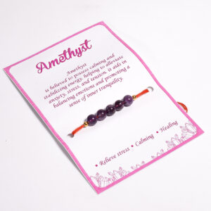 Amethyst Healing Rakhi Combo – Set of 3 for ₹180
