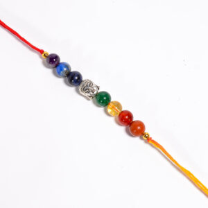 7 Chakra Buddha Rakhi Combo – Set of 10 for ₹180