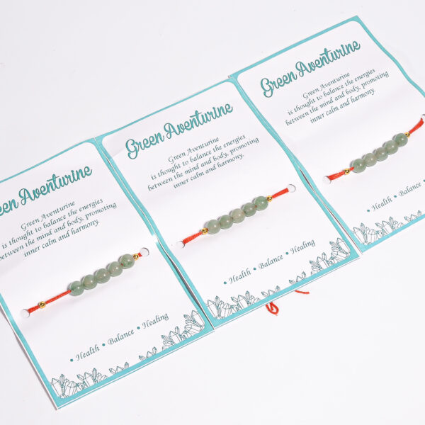 Green Aventurine Rakhi Combo – Set of 3 for ₹180 - Image 2