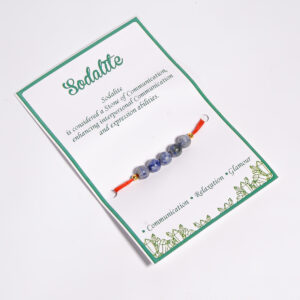 Sodalite Crystal Rakhi Combo – Set of 3